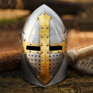 Helm in acciaio con visiera