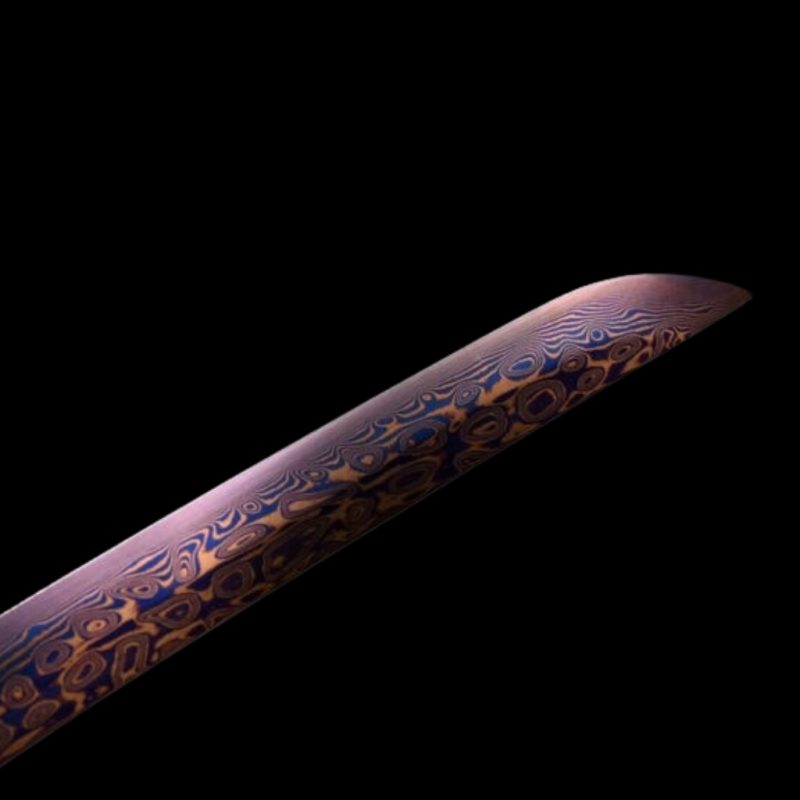 Katana Lemmet Leggendaria Damaststaal Viola (Geslepen versie)