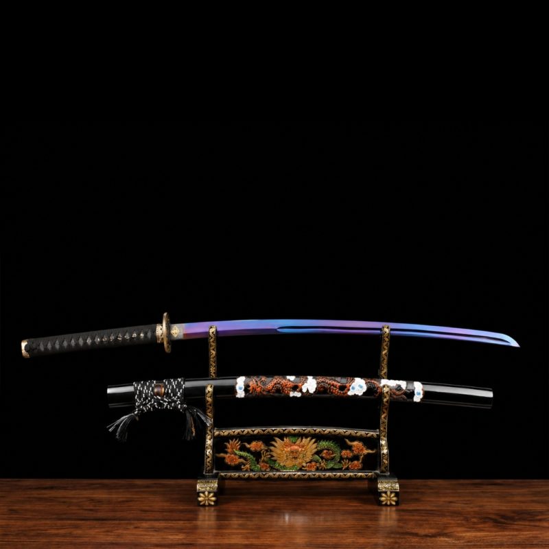 Katana Owase Acciaio al Manganese Viola (Geslepen versie)