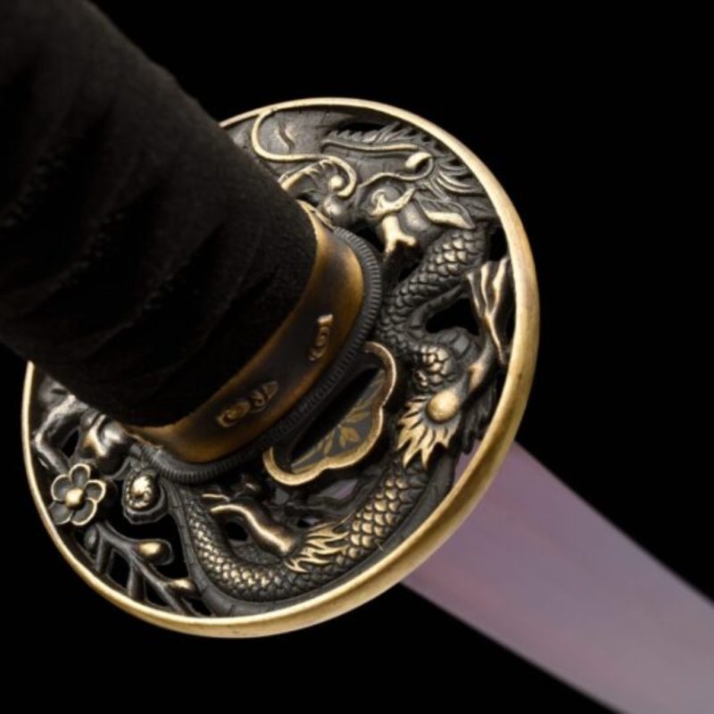 Katana Owase Acciaio al Manganese Viola (Geslepen versie)