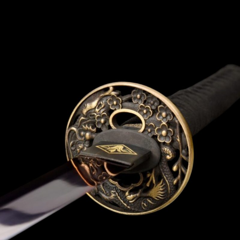 Katana Owase Acciaio al Manganese Viola (Geslepen versie)