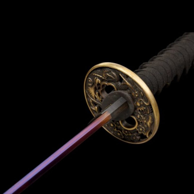 Katana Owase Acciaio al Manganese Viola (Geslepen versie)