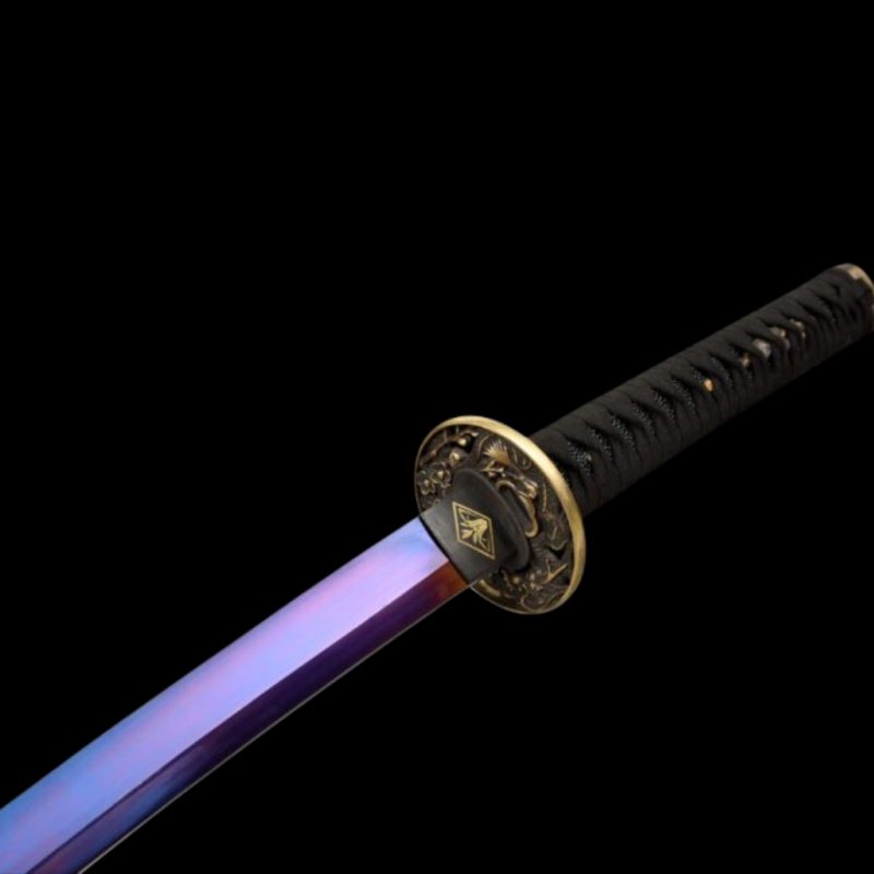 Katana Owase Acciaio al Manganese Viola (Geslepen versie)