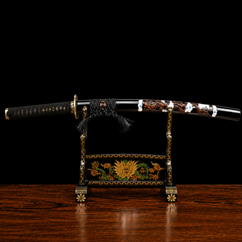 Katana Owase Acciaio al Manganese Viola (Geslepen versie)