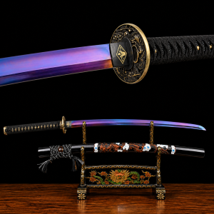 Katana Owase Acciaio al Manganese Viola (Geslepen versie)