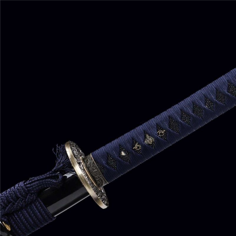 Katana van de Drakenkoning Blu T10-staal (Geslepen versie)
