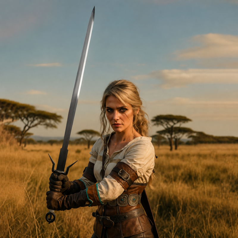 Zwaard geïnspireerd op Zireael, lemmet van Ciri — weergave 4