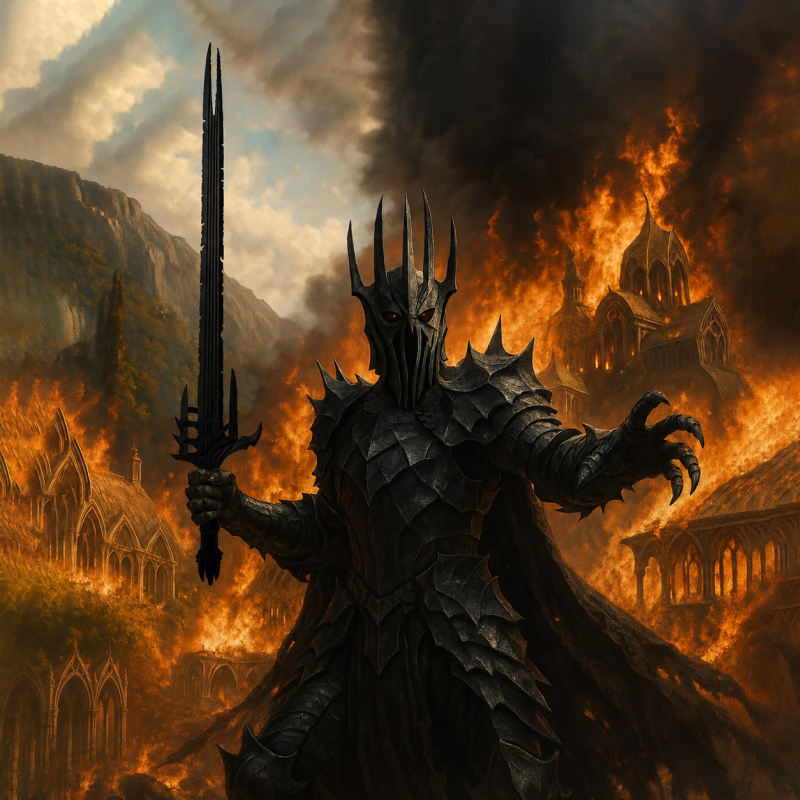 Zwaard geïnspireerd op Sauron — weergave 1