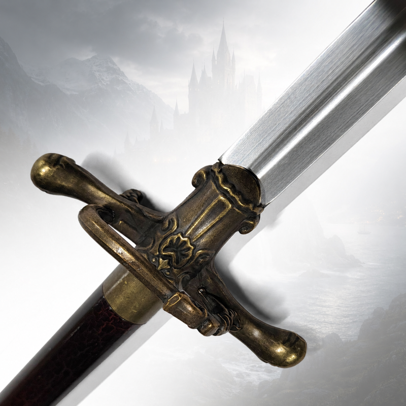Zwaard geïnspireerd all'Ago van Arya Stark, con supporto Lupo — weergave 2