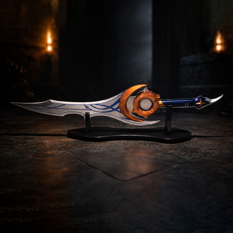 Zwaard geïnspireerd op de Lemmet Notturna Moon Shadow Argentata (Solo Leveling) — weergave 2