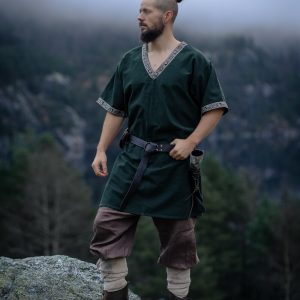 Tuniek viking corta "Loki" Verde
