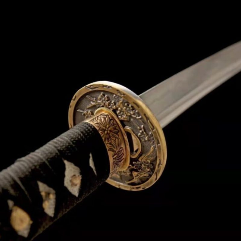 Katana Sango (T10-staal met authentieke hamon e Vera Roggenhuid)
