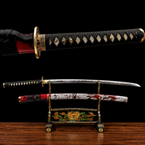 Katana Sango (T10-staal met authentieke hamon e Vera Roggenhuid)