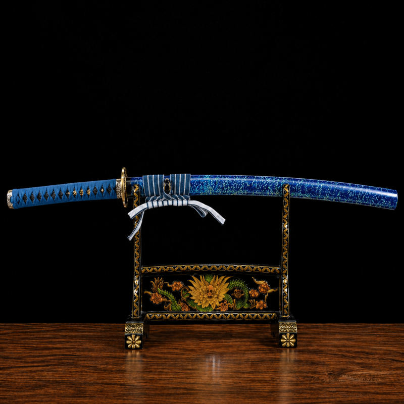 Katana Inazuma (Damaststaal Blu)