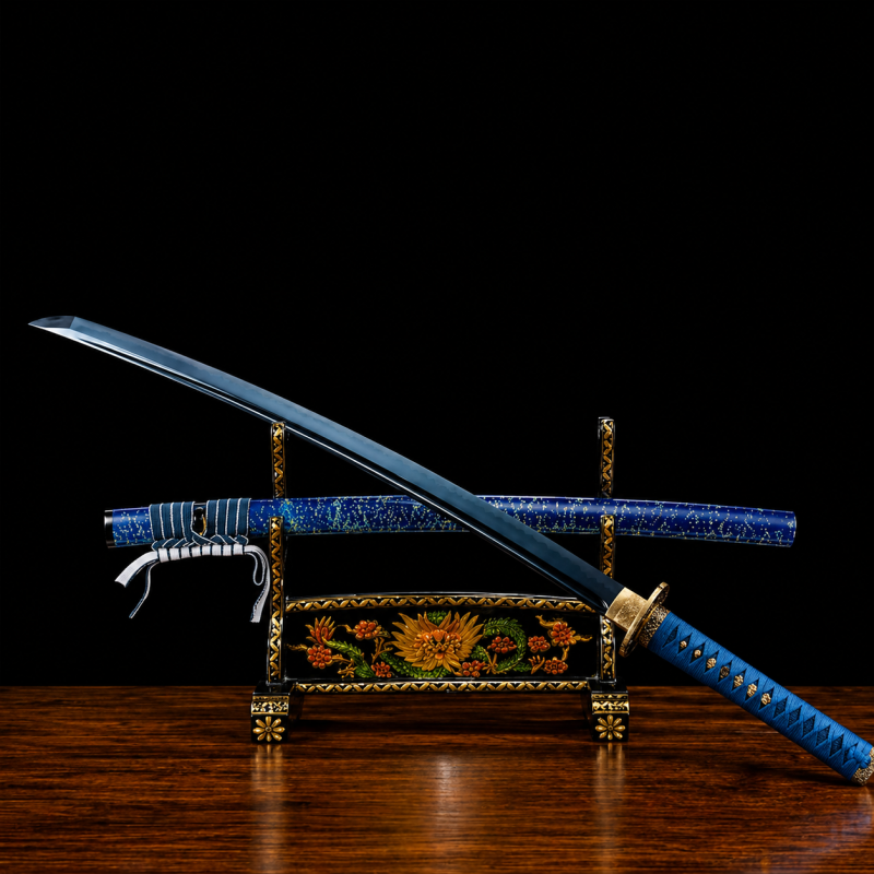 Katana Inazuma (Damaststaal Blu)