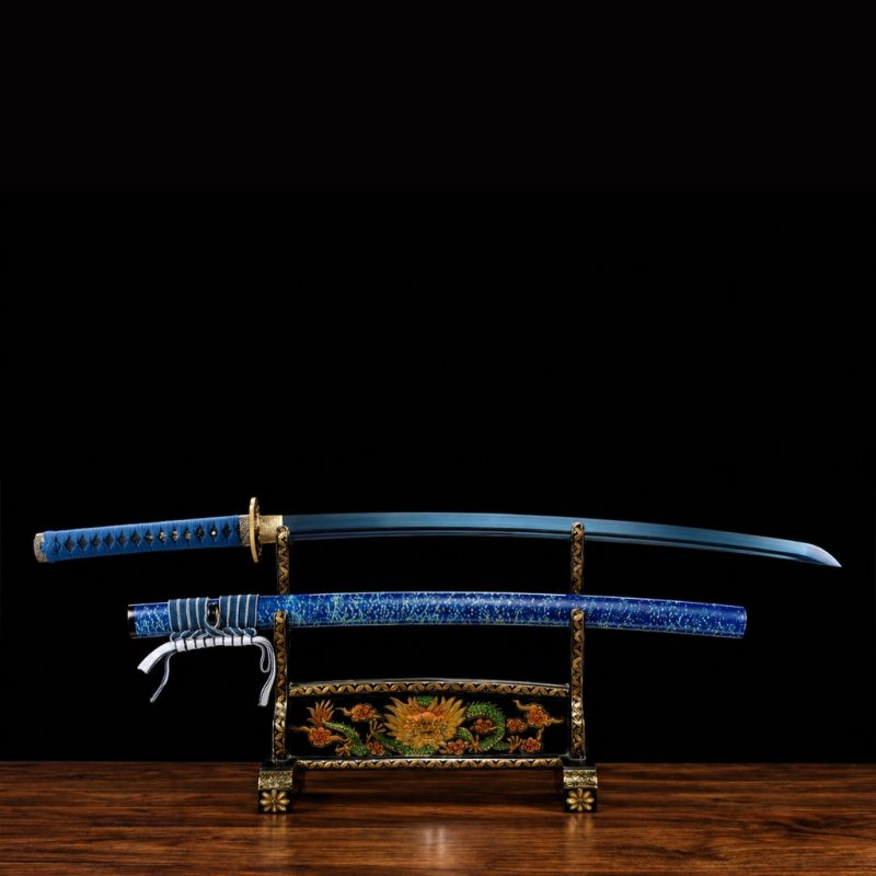 Katana Inazuma (Damaststaal Blu)