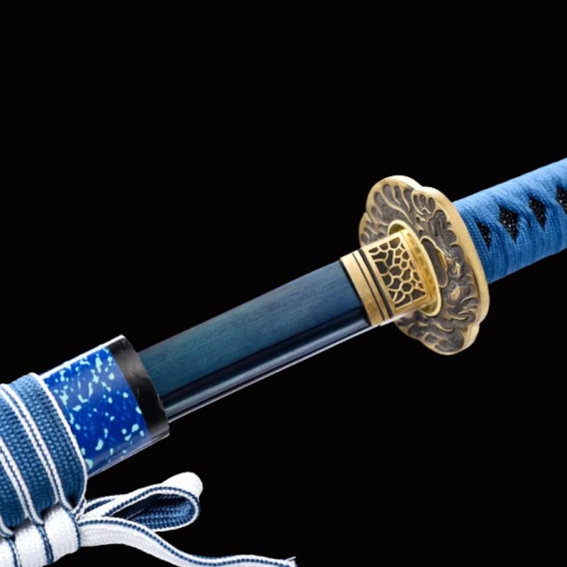 Katana Inazuma (Damaststaal Blu)