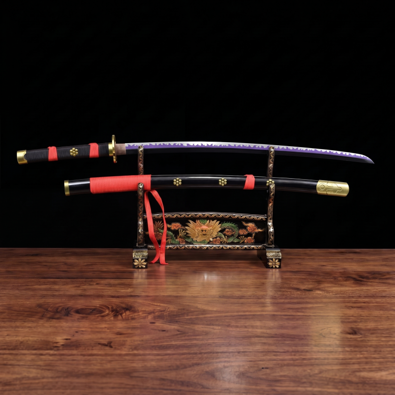 Katana Black Enma: One Piece (Koolstofstaal 1060)