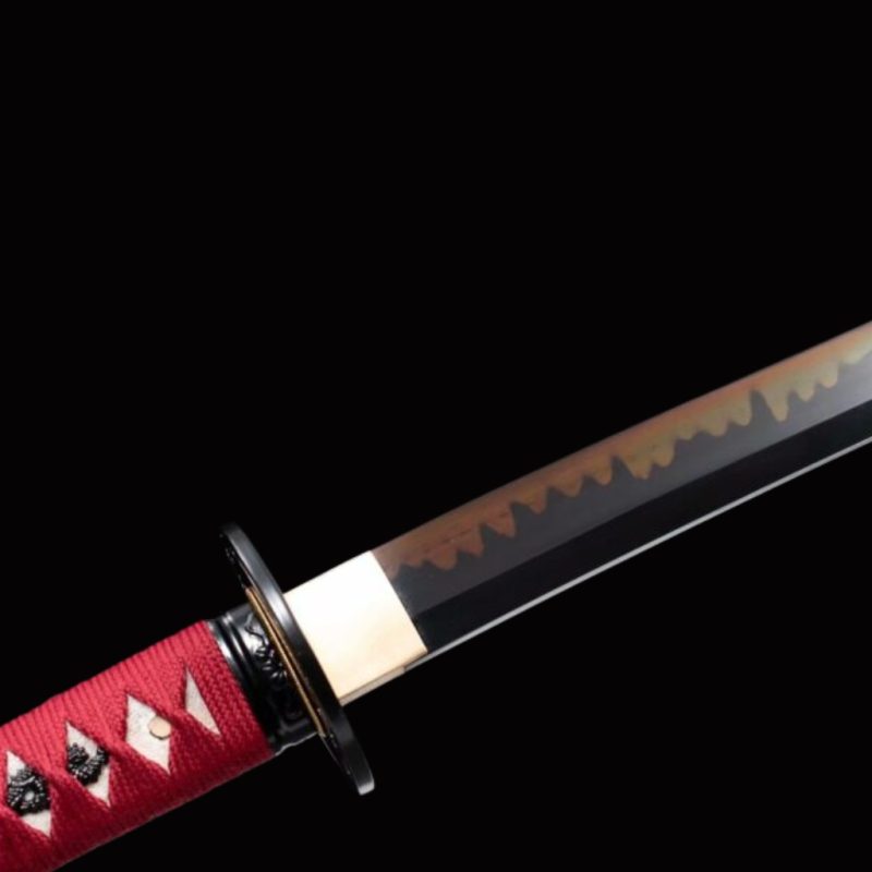 Katana Tachibana (T10-staal met authentieke hamon en roggenhuid)