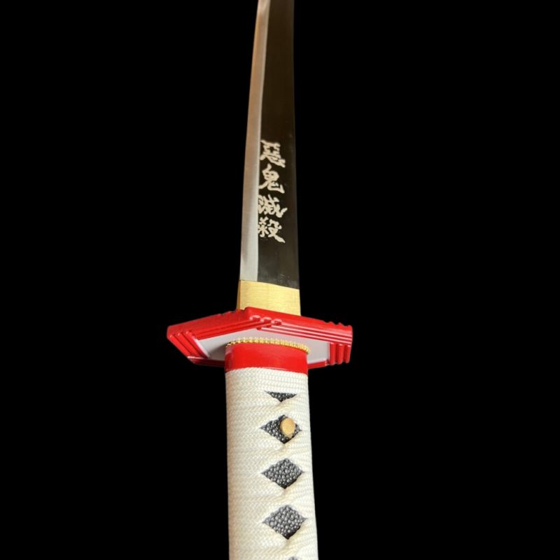 Katana van Giyuu Tomioka: Demon Slayer (Koolstofstaal 1060)