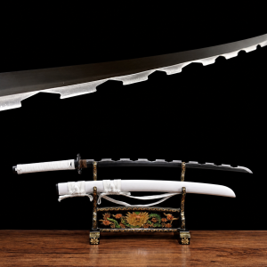 Katana van Inosuke Hashibira: Demon Slayer (Koolstofstaal 1060)