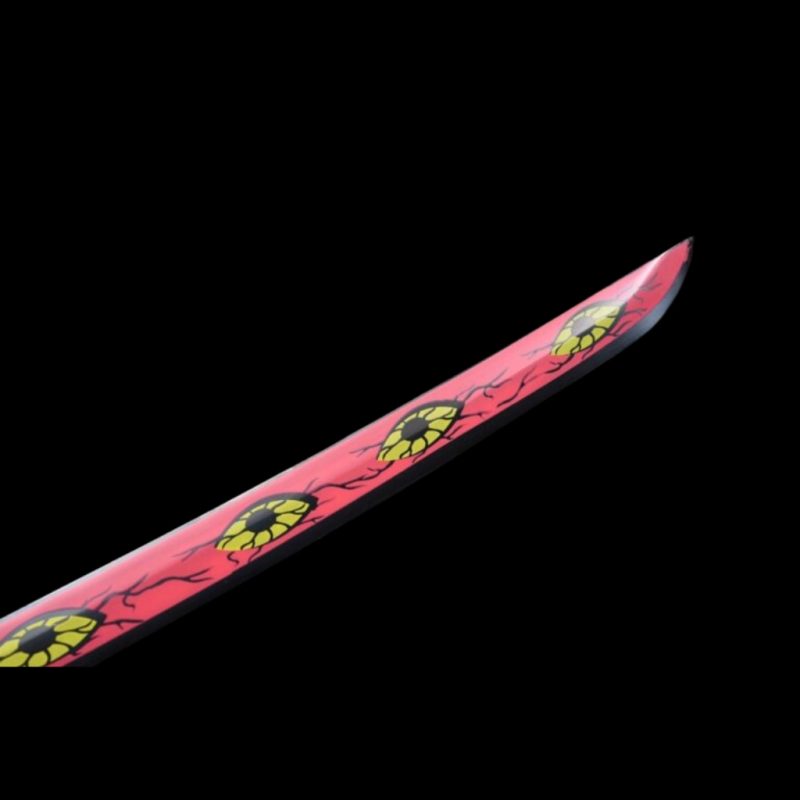 Katana van Kokushibo (Michikatsu Tsugikuni): Demon Slayer (Koolstofstaal 1060)