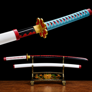 Katana van Mitsuri Kanroji: Demon Slayer (Koolstofstaal 1060)