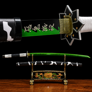 Katana van Sanemi Shinazugawa: Demon Slayer (Koolstofstaal 1060)