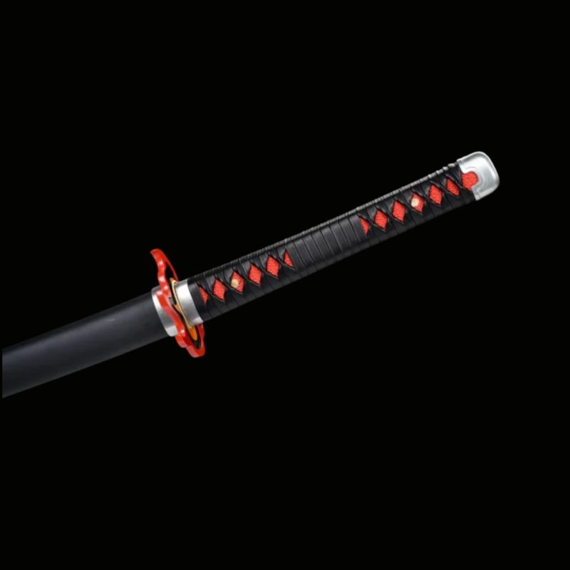 Katana van Tanjiro Kamado V2: Demon Slayer (Koolstofstaal 1060)