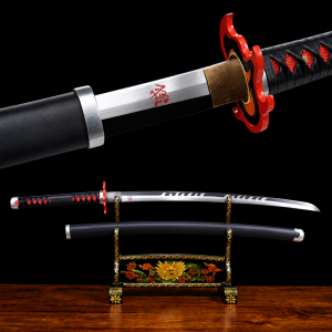 Katana van Tanjiro Kamado V2: Demon Slayer (Koolstofstaal 1060)