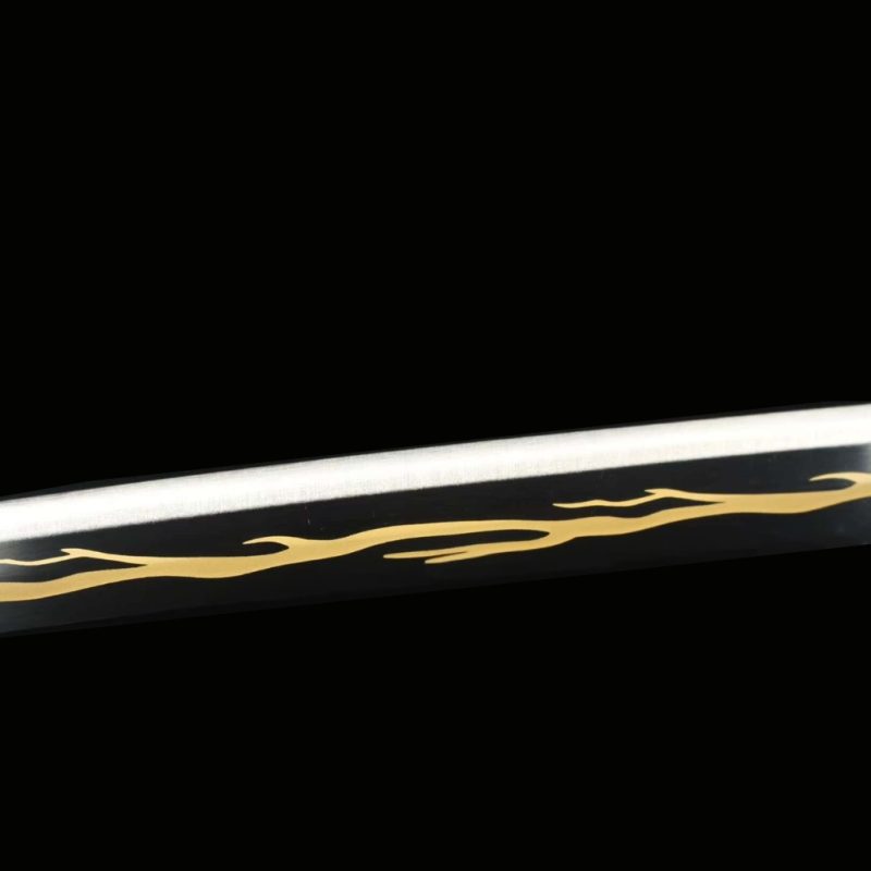 Katana van Zenitsu Agatsuma: Demon Slayer (Koolstofstaal 1060)