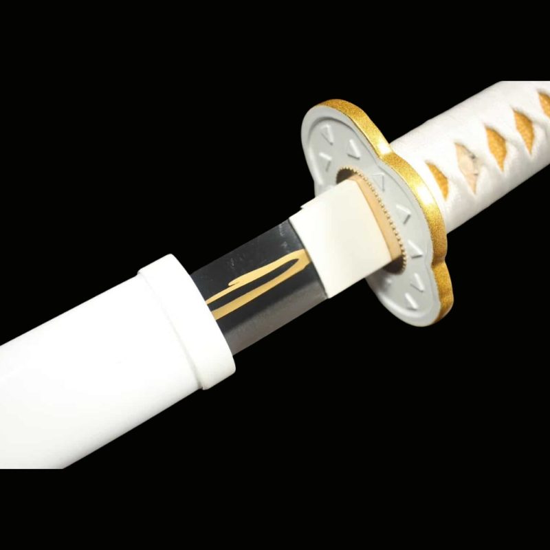 Katana van Zenitsu Agatsuma: Demon Slayer (Koolstofstaal 1060)