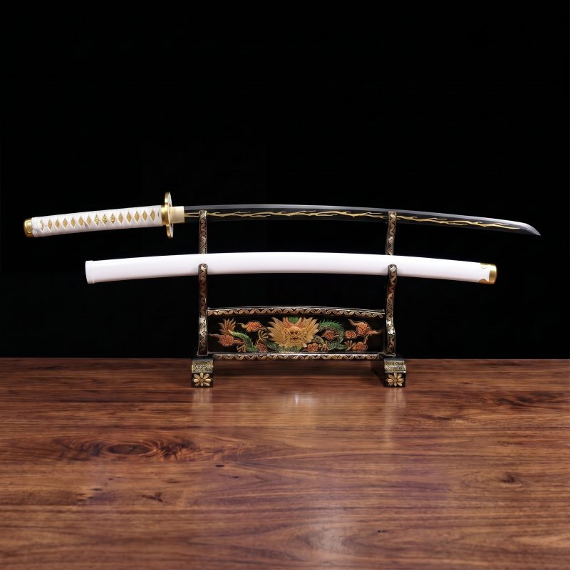 Katana van Zenitsu Agatsuma: Demon Slayer (Koolstofstaal 1060)