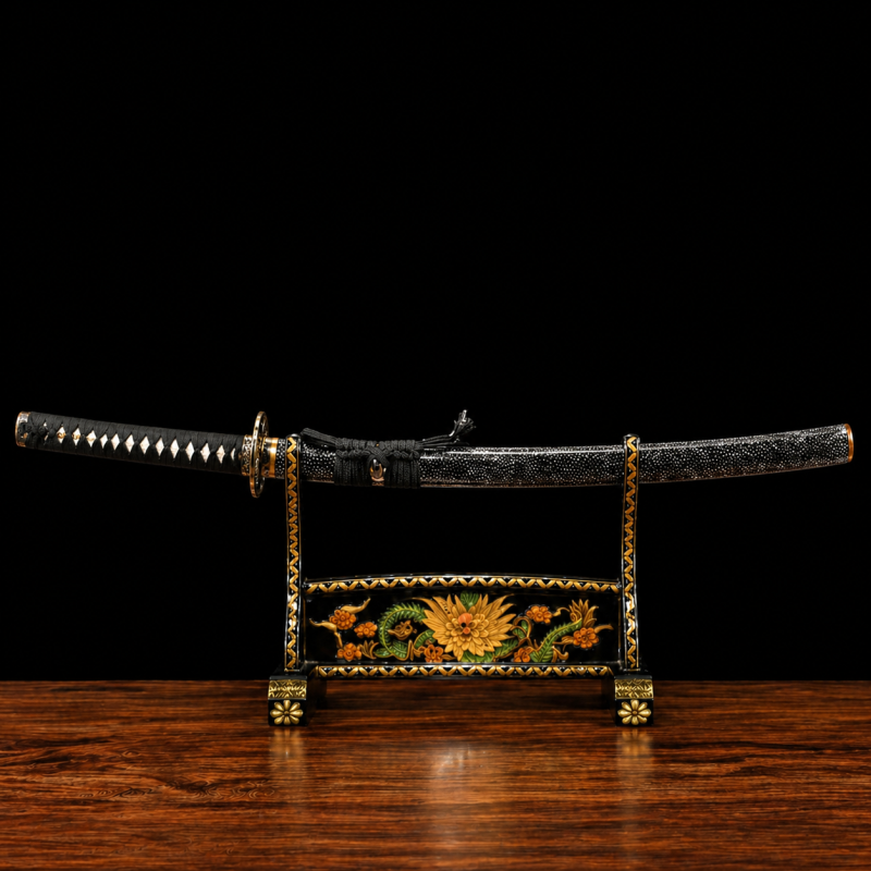 Katana Kogarashi (T10-staal met authentieke hamon "Fiamma")
