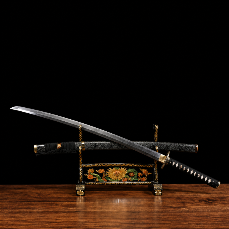 Katana Kogarashi (T10-staal met authentieke hamon "Fiamma")