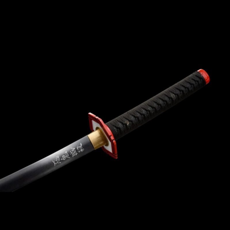 Katana Giyuu Noir V2: Demon Slayer (Koolstofstaal 1060)