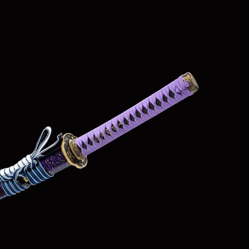 Katana Murasaki (Damaststaal met hamon)