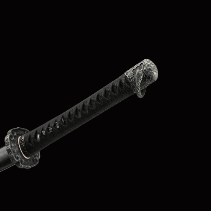 Katana Raikiri (Damaststaal met authentieke hamon)