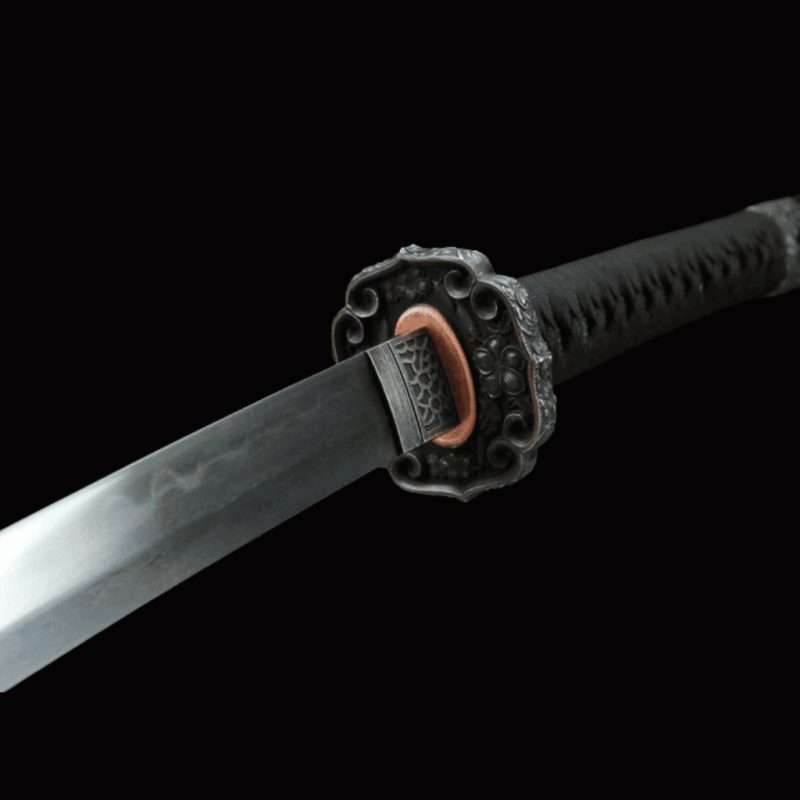 Katana Raikiri (Damaststaal met authentieke hamon)