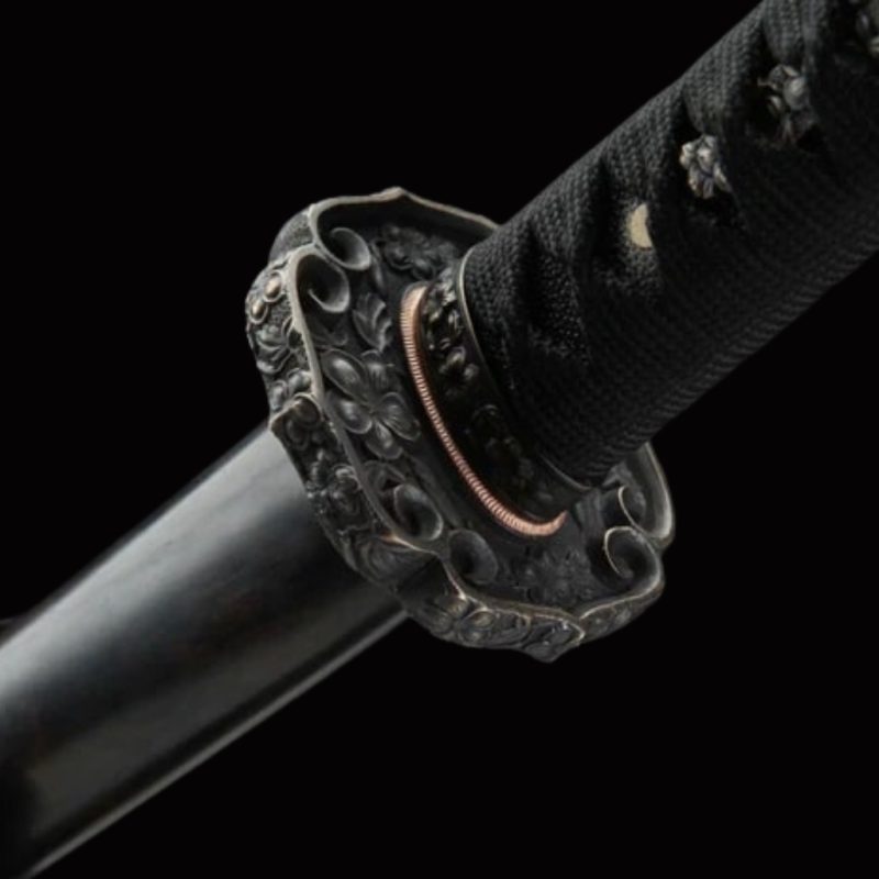 Katana Raikiri (Damaststaal met authentieke hamon)