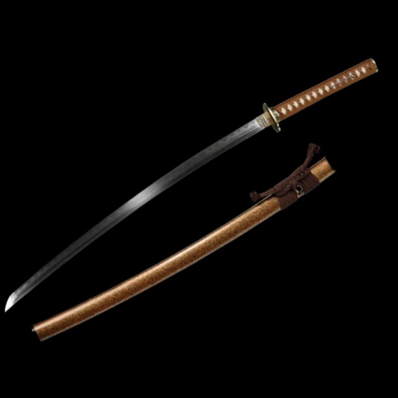 Katana Kihaku (Damaststaal met authentieke hamon en roggenhuid)