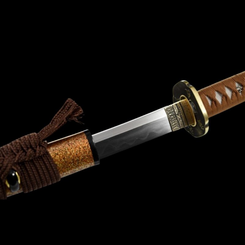 Katana Kihaku (Damaststaal met authentieke hamon en roggenhuid)