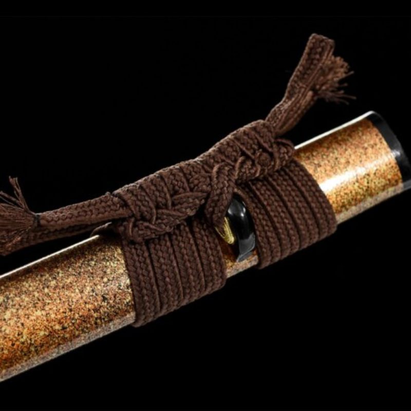 Katana Kihaku (Damaststaal met authentieke hamon en roggenhuid)