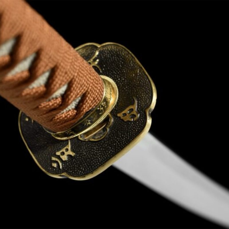 Katana Kihaku (Damaststaal met authentieke hamon en roggenhuid)