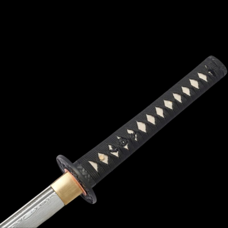 Katana Tsubaki (Damaststaal con Vera Roggenhuid)