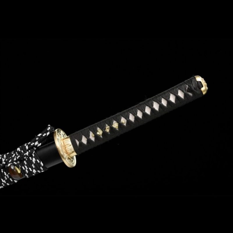 Katana Senka (T10-staal met authentieke hamon en roggenhuid)