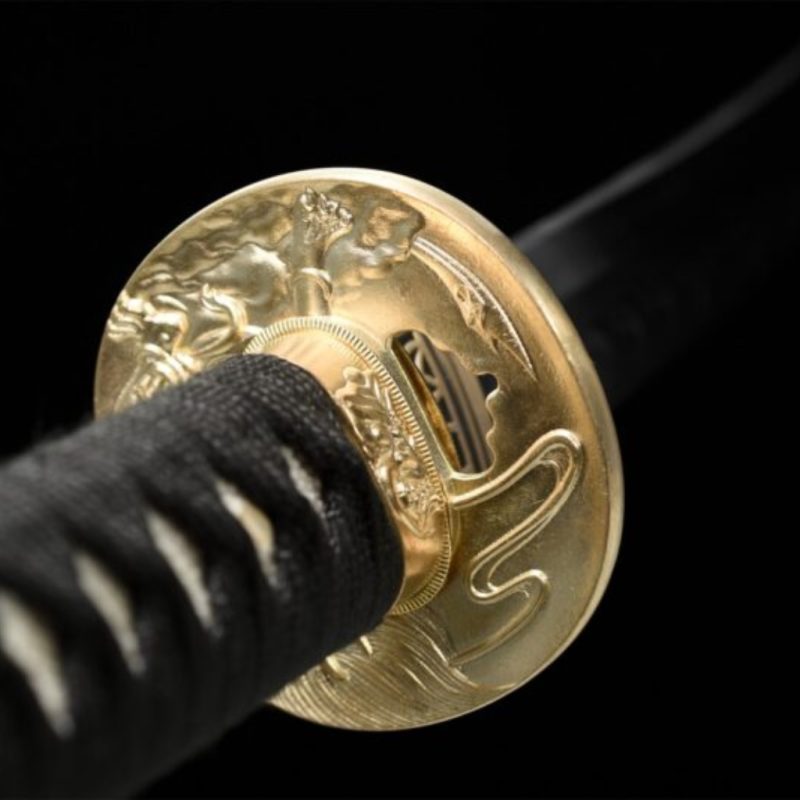 Katana Senka (T10-staal met authentieke hamon en roggenhuid)
