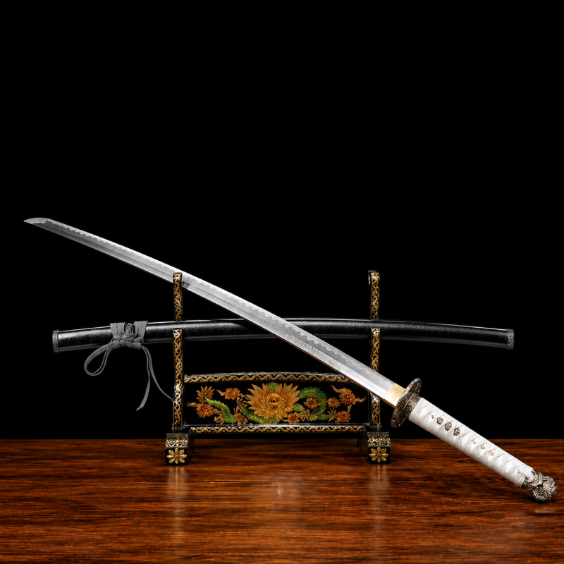 Katana Moonveil: Elden Ring (Damaststaal met authentieke hamon)