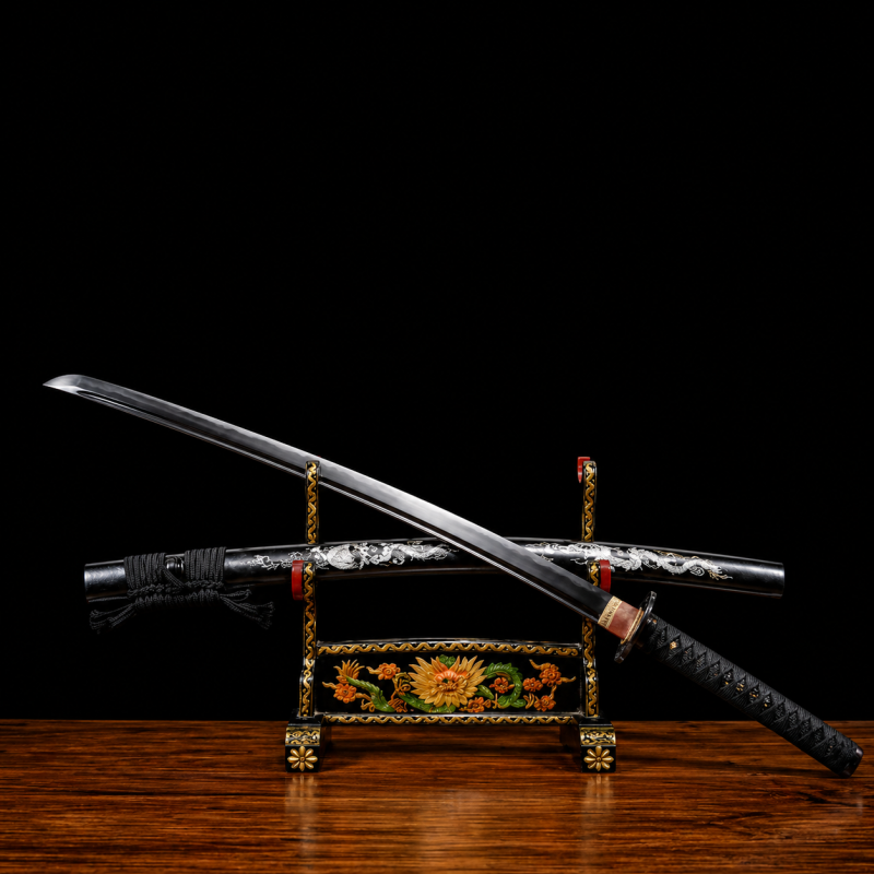 Katana Night (Koolstofstaal 1060: Lemmet Nera)