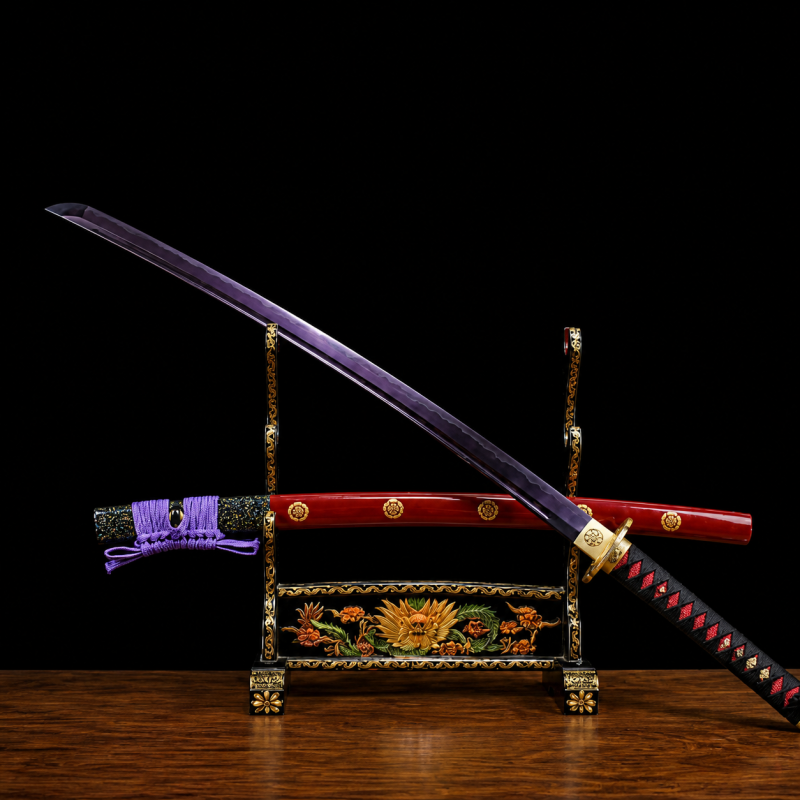 Katana Murasame (Koolstofstaal 1095 met authentieke hamon)